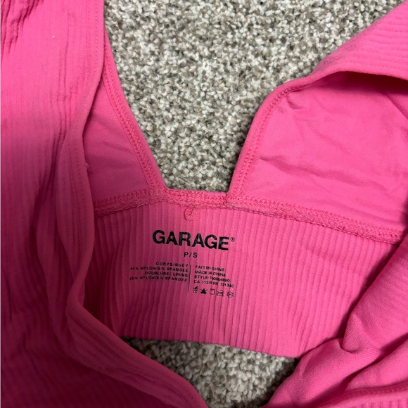 Garage Pink Ribbed Bandeau - Picture 2 of 2